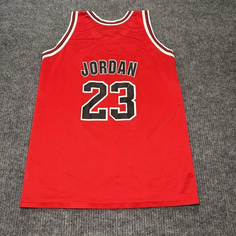 Vintage Michael Jordan 23 Mesh Jersey Chicago Bulls NBA Champion Youth XL 18-20 - Picture 5 of 7